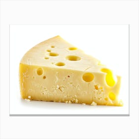 Cheese On A White Background 7 Canvas Print
