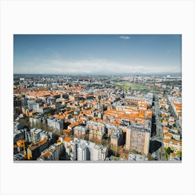 Milano Wall Art, Italy City print, Old cityscape, Europe Wall Art, Travel, Milan Travel Aerial Photography Canvas Print