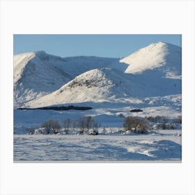 Snowy Mountains Canvas Print