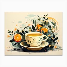 Tea And Oranges Canvas Print