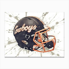 Oklahoma State Cowboys NCAA Helmet Poster Canvas Print
