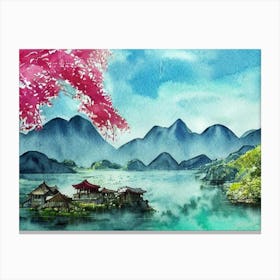 Misty Mountain Retreat Canvas Print