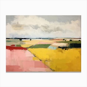 Abstract Farmland Landscape Canvas Print