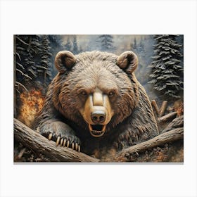 Grizzly Bear Canvas Print