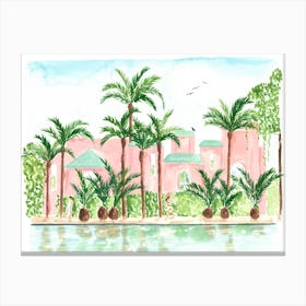 Pink Hotel Canvas Print