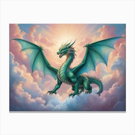 Dragon In The Sky 9 Canvas Print