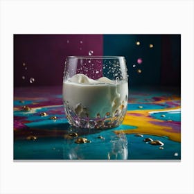Glass Of Milk Canvas Print
