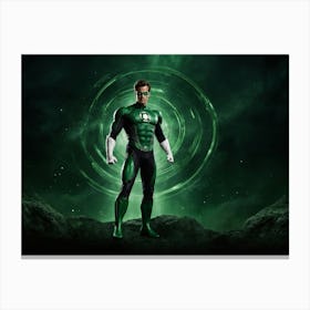 Green Lantern Presentation Background High Definition Canvas Print