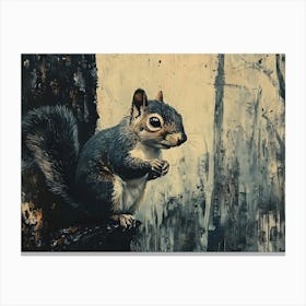 Squirrel In The Woods 2 Canvas Print