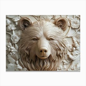 Bear Head 1 Canvas Print