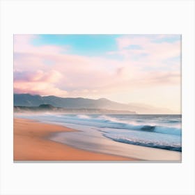 California Dreaming - Morning Quiet Beach Canvas Print