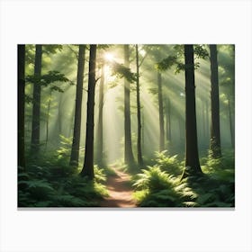 Path Through The Forest 1 Canvas Print