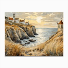 European Coastal Painting (132) Canvas Print