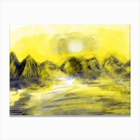 Mountain Desert Landscape Canvas Print
