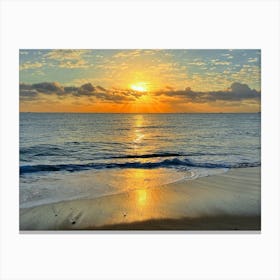 Sunset On The Beach, Fort Lauderdale 2/2023 (Sunset Series) Canvas Print