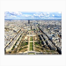 View From The Top of The Eiffel (Paris Series) Canvas Print