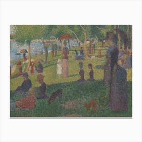 Study For A Sunday On La Grande Jatte , By Georges Seurat, 1884, French Post Impressionist Painting Canvas Print