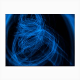 Glowing Abstract Curved Lines 12 Canvas Print