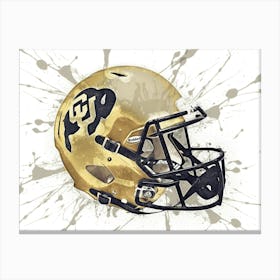 Colorado Buffalo NCAA Helmet Poster Canvas Print