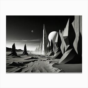 Alien Landscape Canvas Print