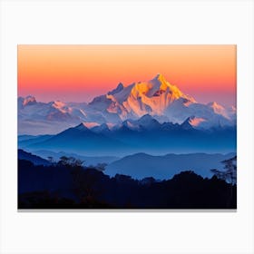 Sunrise Over Mount Everest Canvas Print