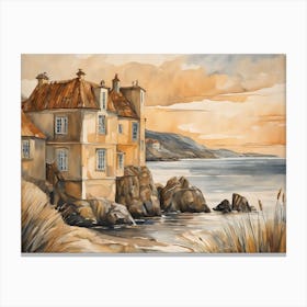 European Coastal Painting (24) Canvas Print