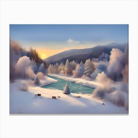 Winter Landscape 1 Canvas Print