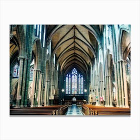 Interior Of A Church Canvas Print