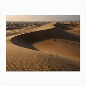 Dubai Sand Dunes 2 Canvas Print