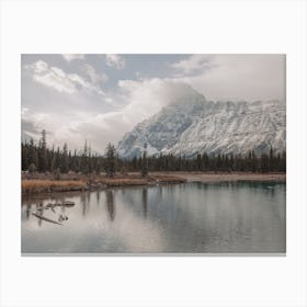 Winter Forest River Canvas Print