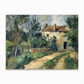 Quiet Contemplation Painting Inspired By Paul Cezanne Canvas Print