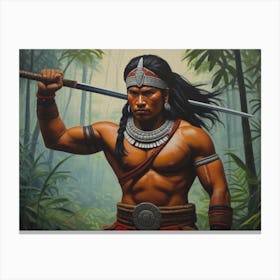Mayan Warrior 2 Canvas Print