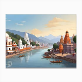 Ganges River 1 Canvas Print