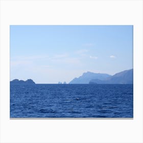 Italian Blue - Anton Maliar art photo Italy Italian photography travel sea sky rocks mountains water Canvas Print