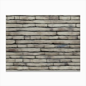 Distressed Brick Tile 15 Canvas Print