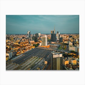 Garibaldi Milano Aerial Photo Canvas Print