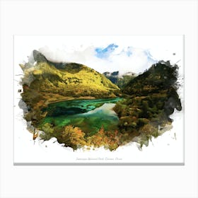 Jiuzhaigou National Park, Sichuan, China Canvas Print