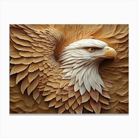 Eagle Carving 2 Canvas Print