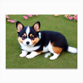 Pembrokeshire Corgi Puppy 3 Canvas Print