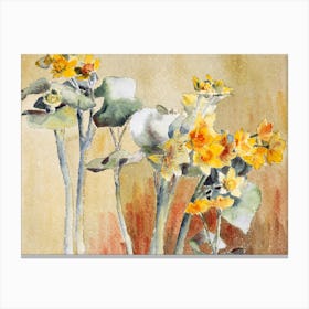 Orange Flower Without Margin (1915), Hannah Borger Overbeck Canvas Print