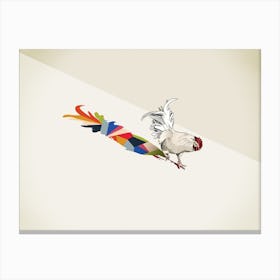 Walking Shadows   Rooster Canvas Print