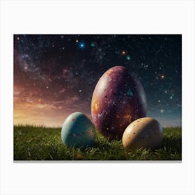 Easter Eggs amongst the Stars Canvas Print