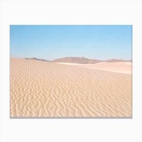 White Sands on Film Canvas Print