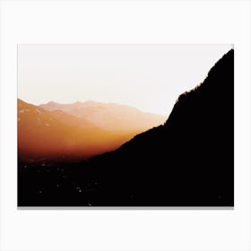 Mountain Silhouette Canvas Print
