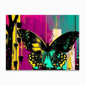 Butterfly In The City 2 Canvas Print