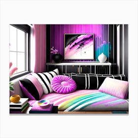 Rainbow - Bedroom - By Adriana Canvas Print