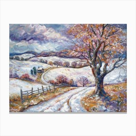 Winter Road 4 Canvas Print