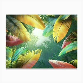 Tropical Leaves 20 Canvas Print