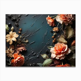 Artistic Decoration With Flowers Canvas Print