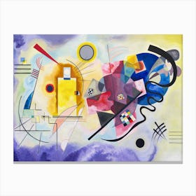 Yellow Red Blue Abstract Painting, Wassily Kandinsky Canvas Print
